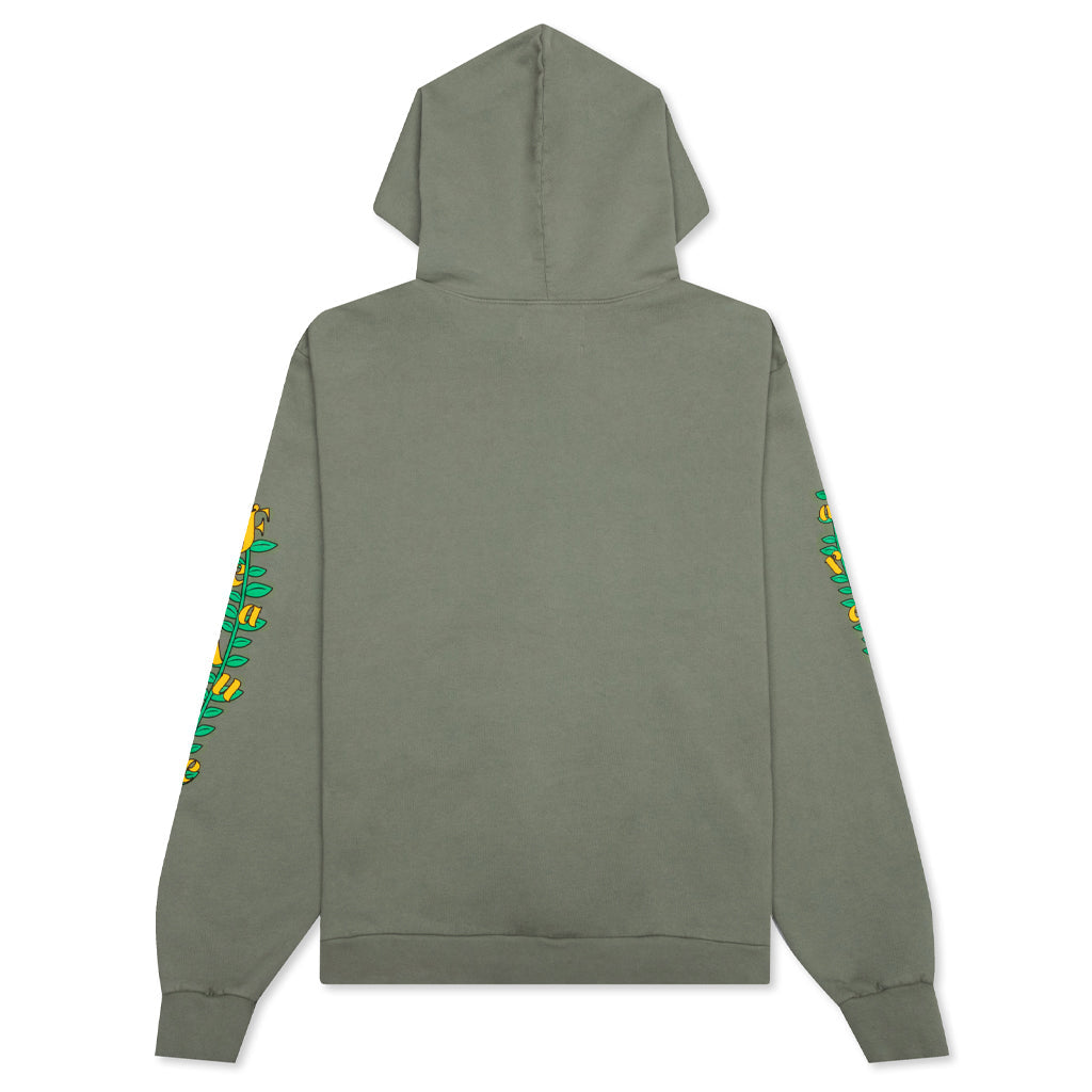 Feature x Carrie Lynn's Plants Plantship Hoodie - Oil Green