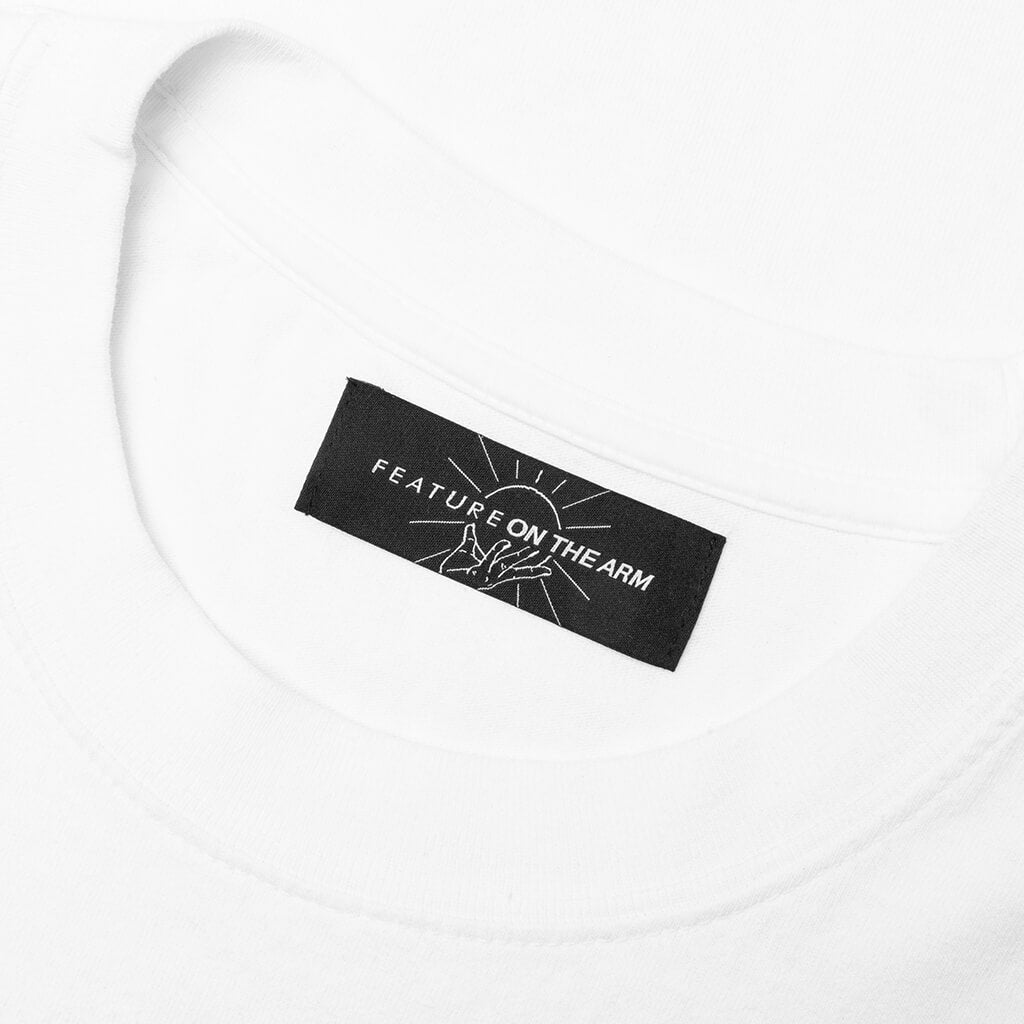 Feature x On The Arm Airbrush Tee - White