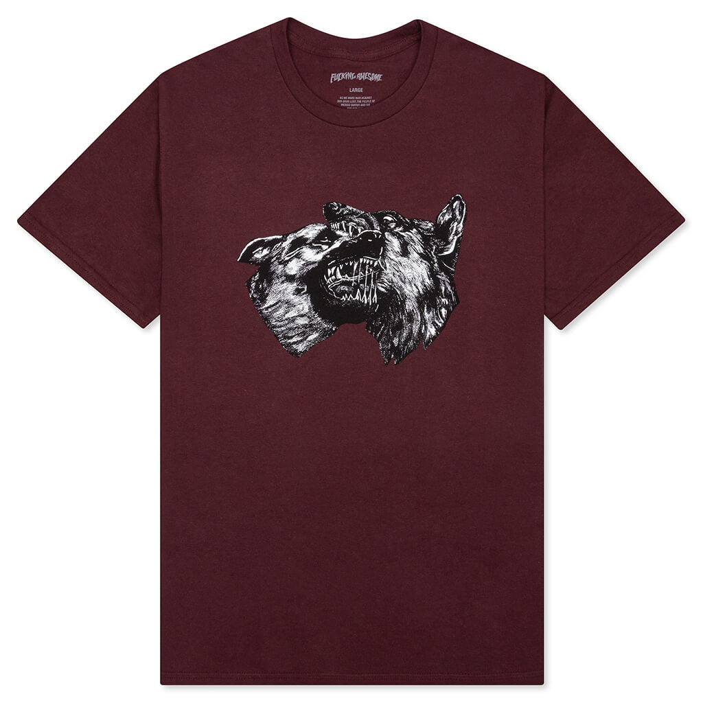 Dogs Tee - Maroon