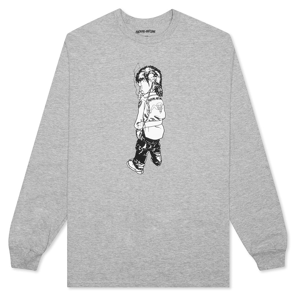 Make it Scream L/S Tee - Heather Grey