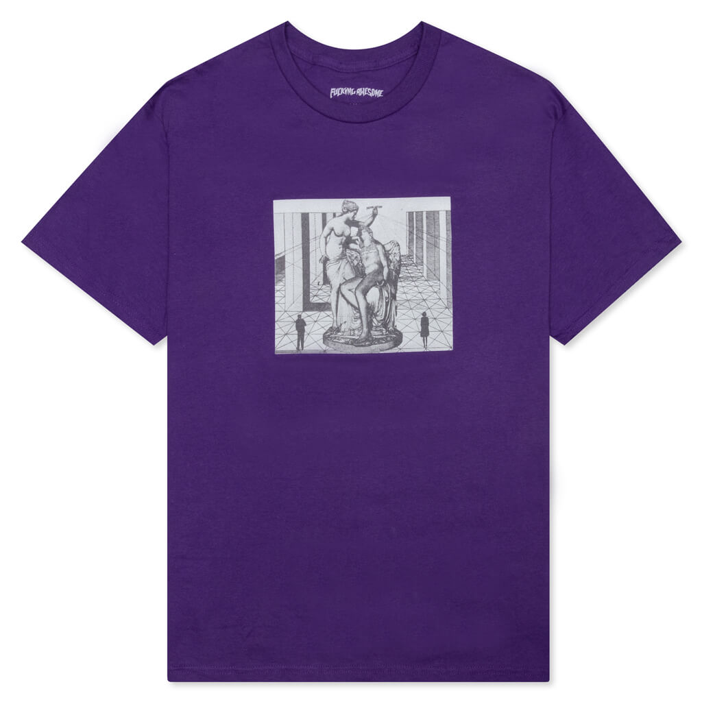 Perspective Statue Tee - Purple