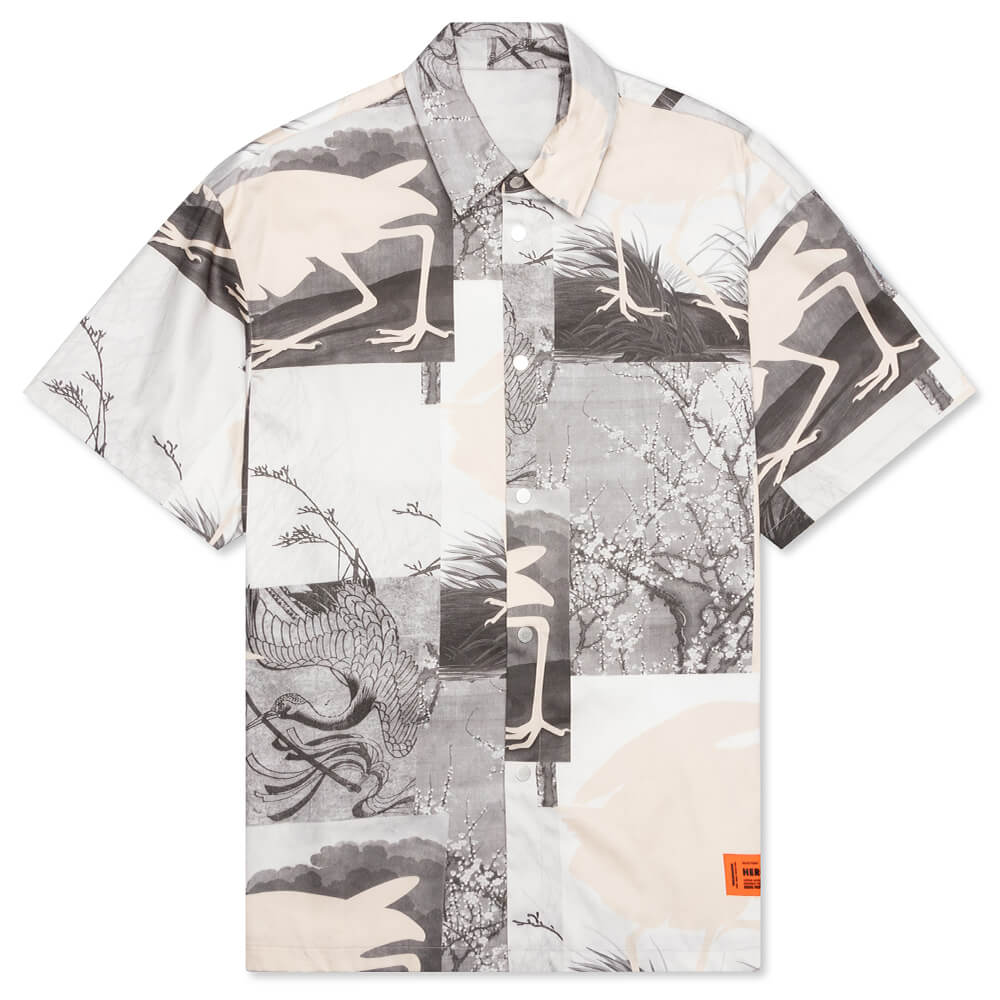 HP Cut Out Bowling Shirt - Grey