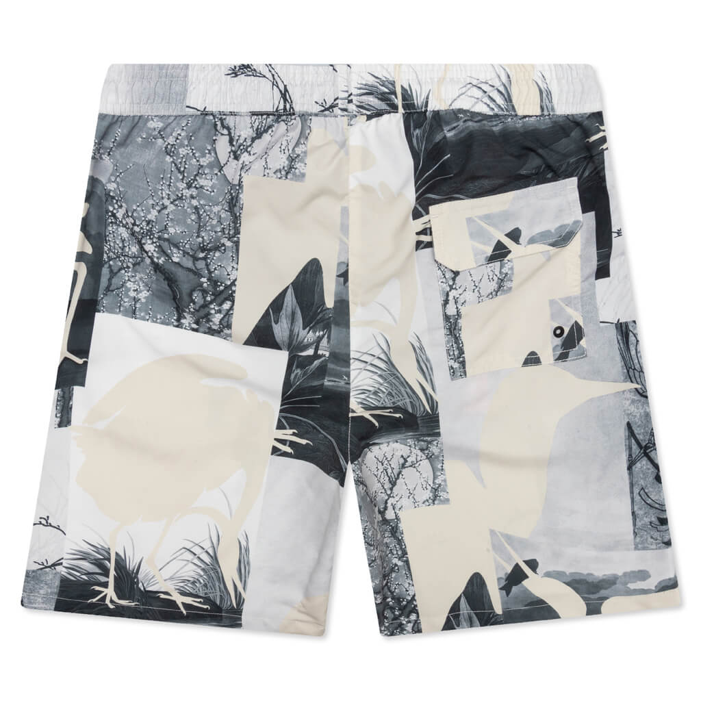 HP Cutout Nylon Swim Shorts - Grey