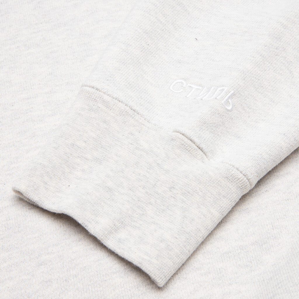 Heron Rainbow Crewneck - Grey Melange