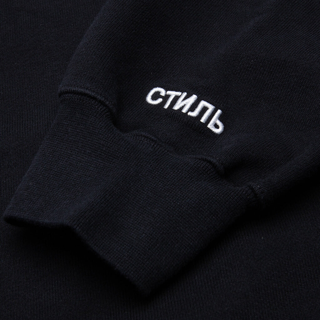 Heron Rainbow Hoodie - Black/White