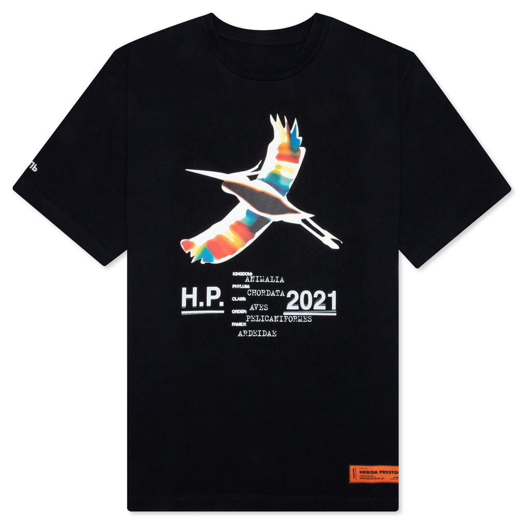 Heron Rainbow S/S Tee - Black/White