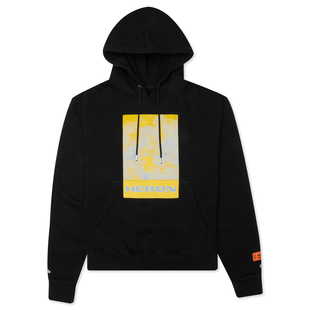 Hoodie Herons Litho - Black/Yellow