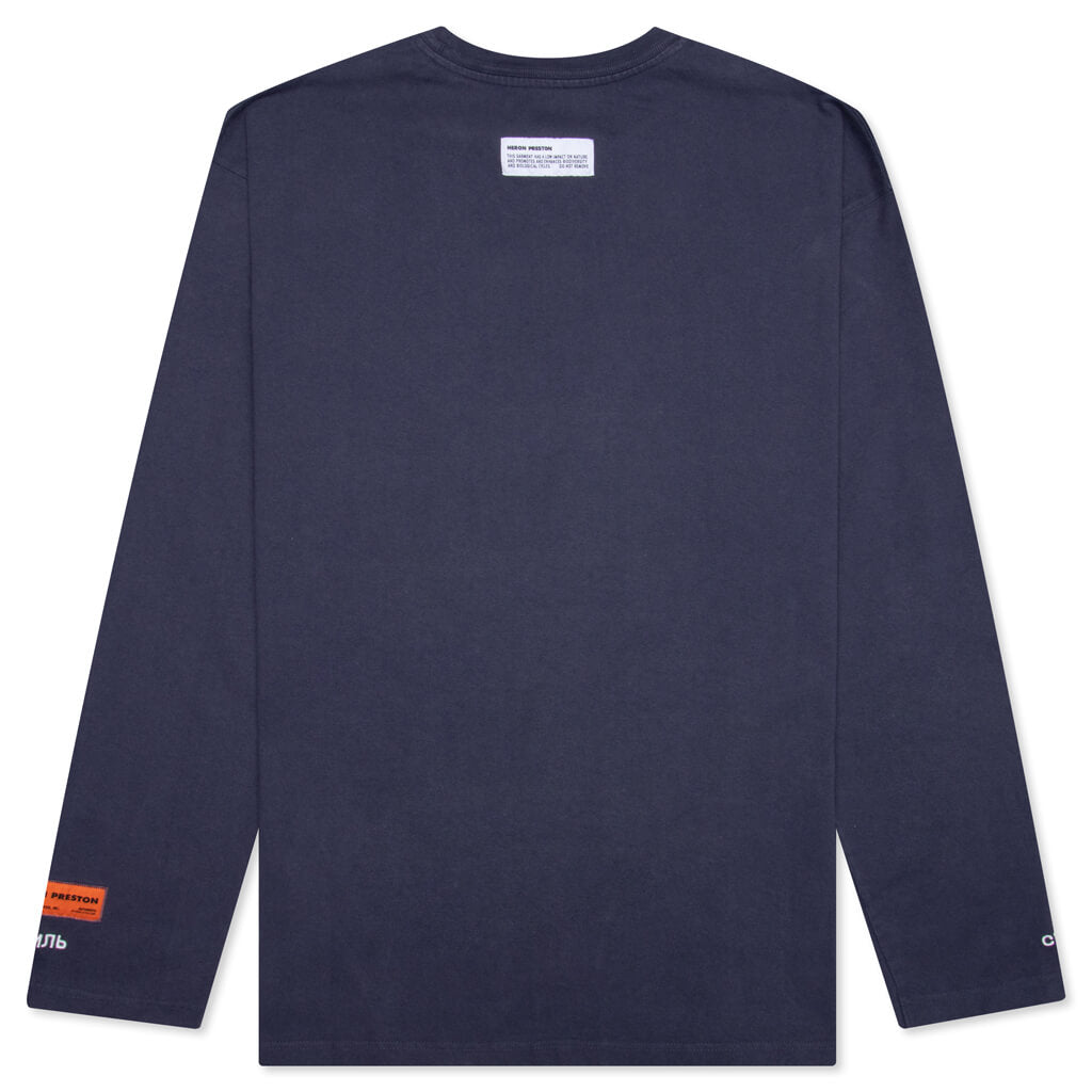 Oversize CTNMB Warp L/S Tee - Anthracite