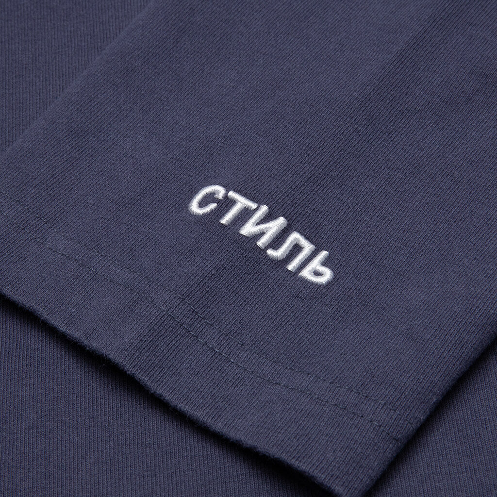 Oversize CTNMB Warp L/S Tee - Anthracite