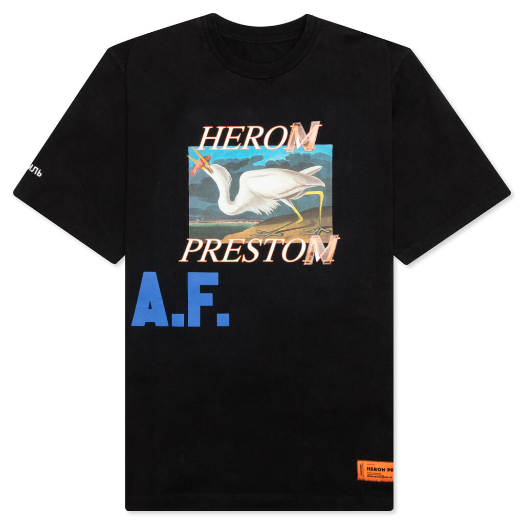 S/S T-Shirt ES OS Heron A.F. - Black/Blue