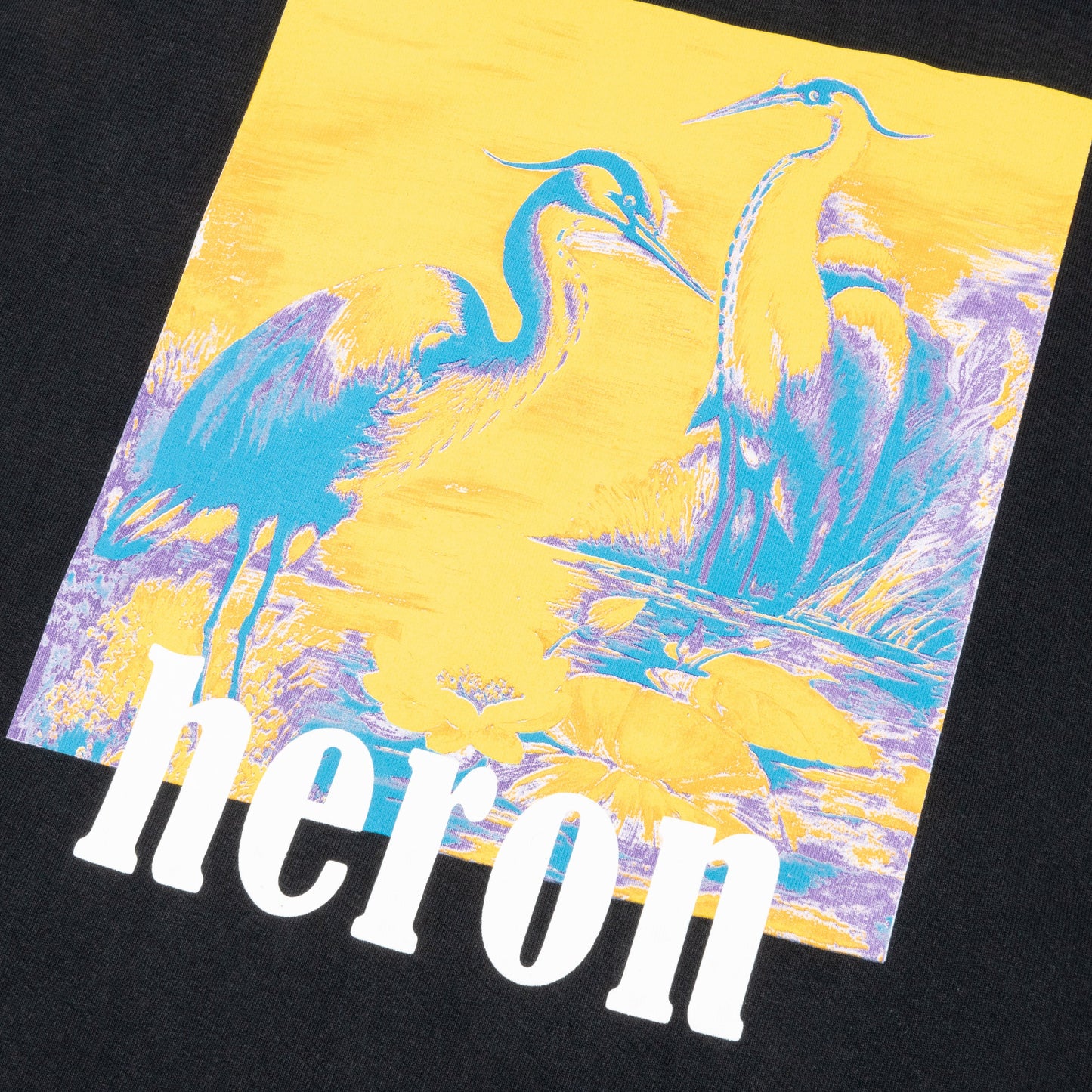 S/S T-Shirt ES OS Herons - Black/Yellow