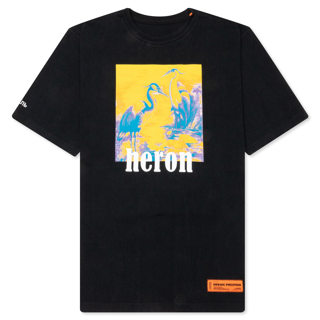 S/S T-Shirt ES OS Herons - Black/Yellow