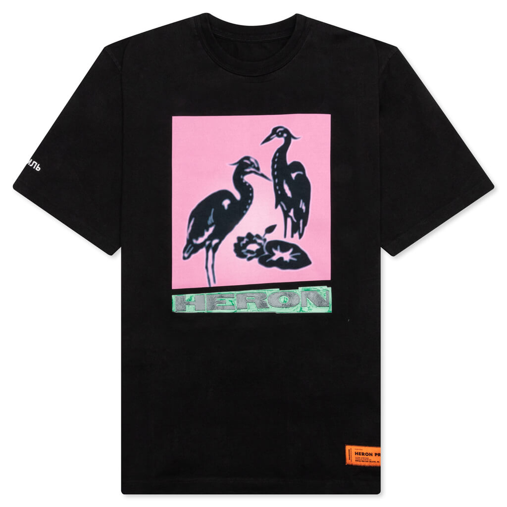 S/S Tee ES OS Heron Nightshift - Black/Pink
