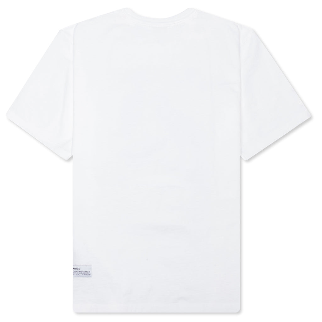 S/S Tee ES OS Heron Nightshift - White/Pink