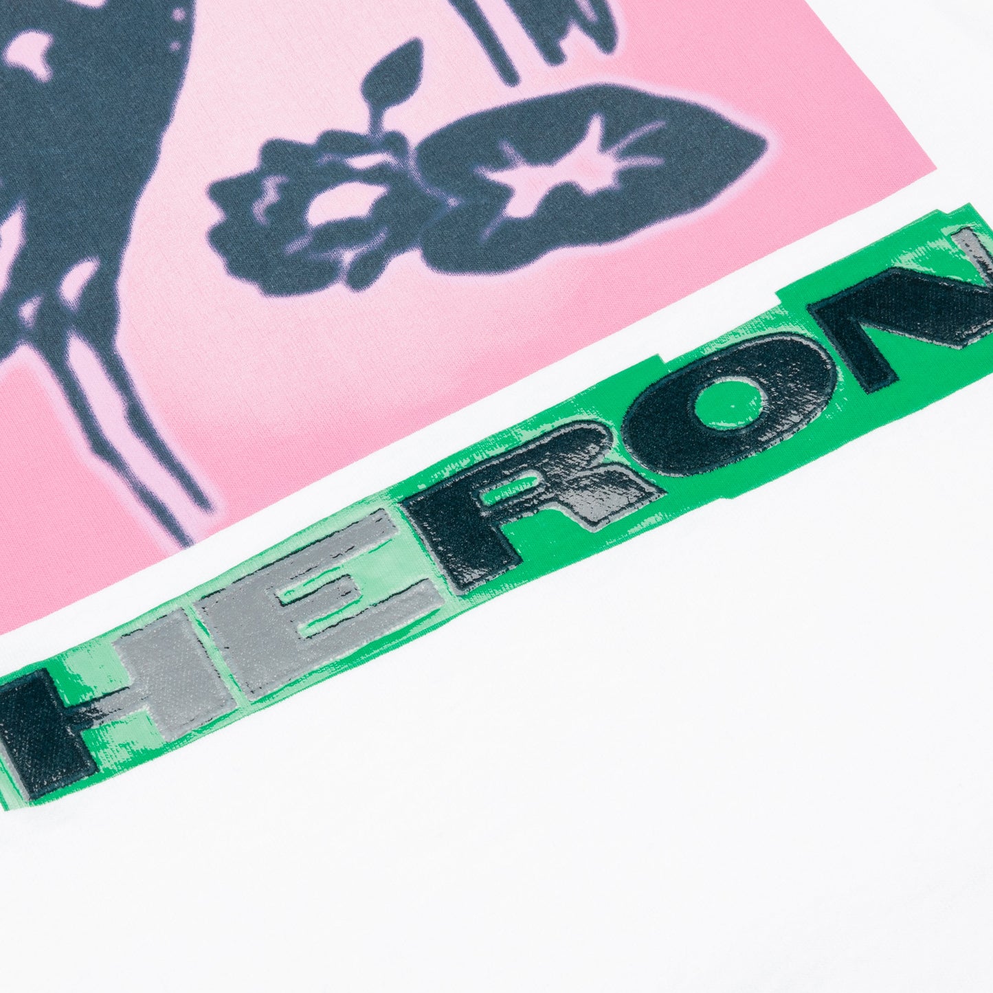 S/S Tee ES OS Heron Nightshift - White/Pink