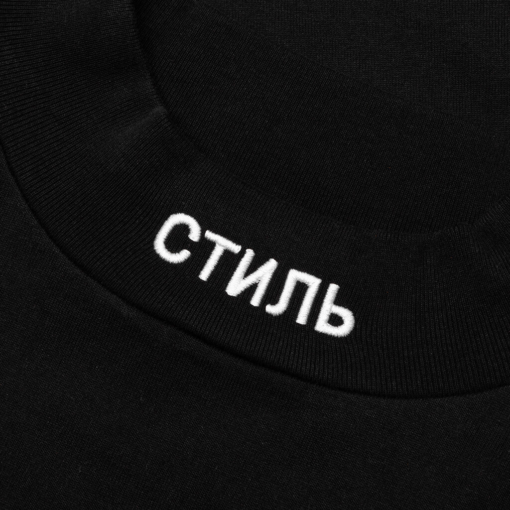 S/S Turtleneck Pocket CTNMB - Black/White