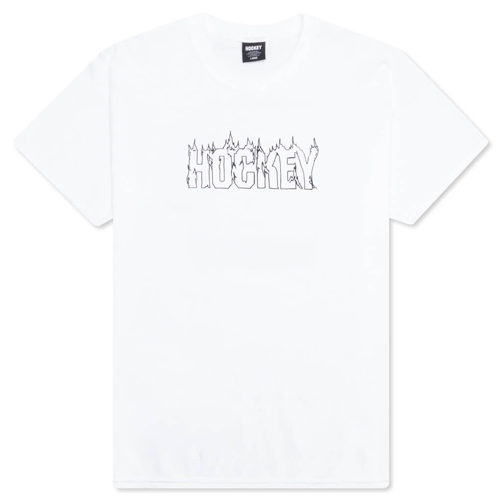 Up In Flames Tee - White