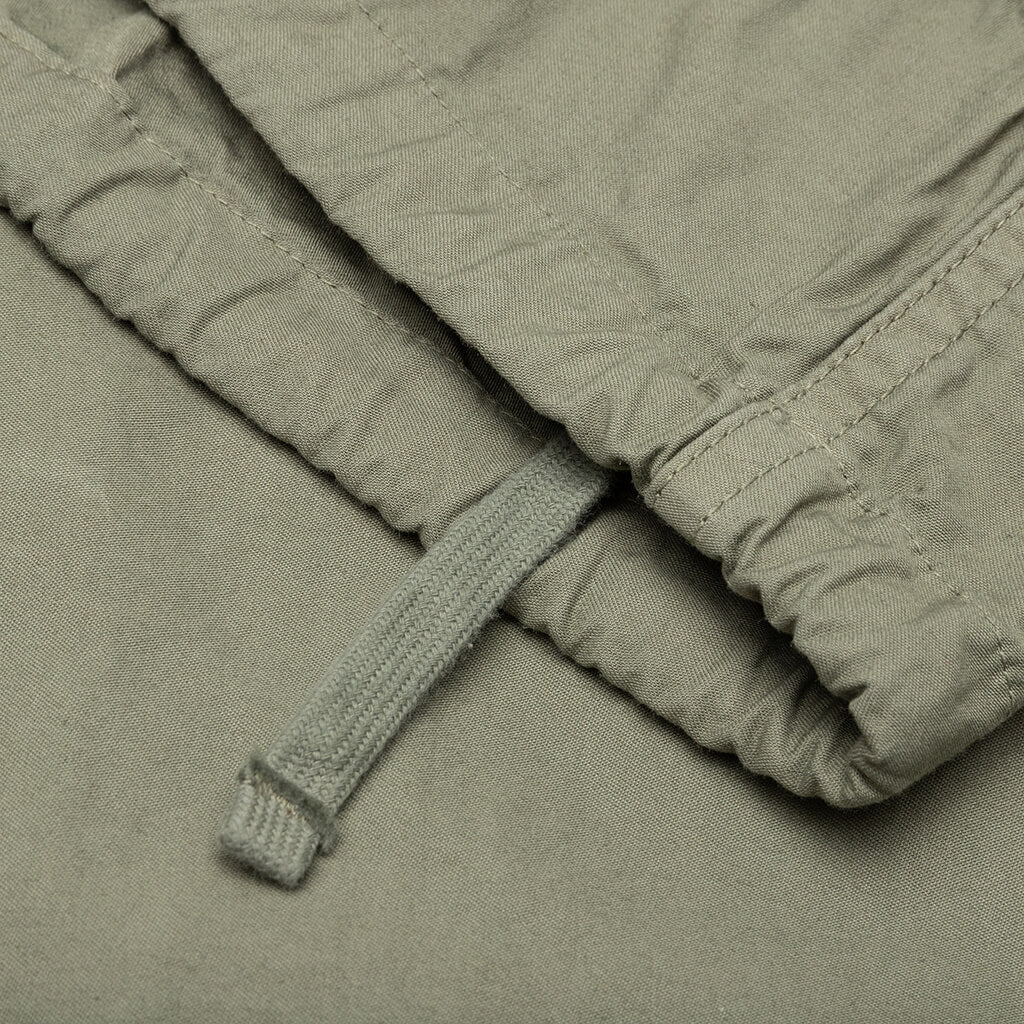 Cotton Poplin Frame Snap Overshirt - Olive