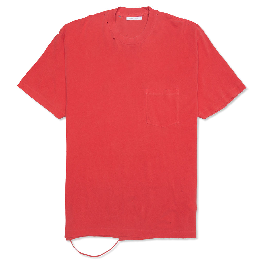 Folsom Pocket Tee - Vintage Cardinal