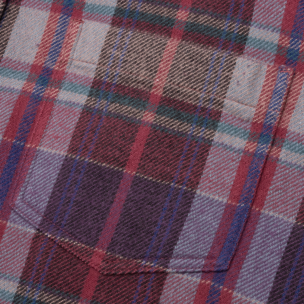 Hemi Oversized Shirt - Elderberry Check