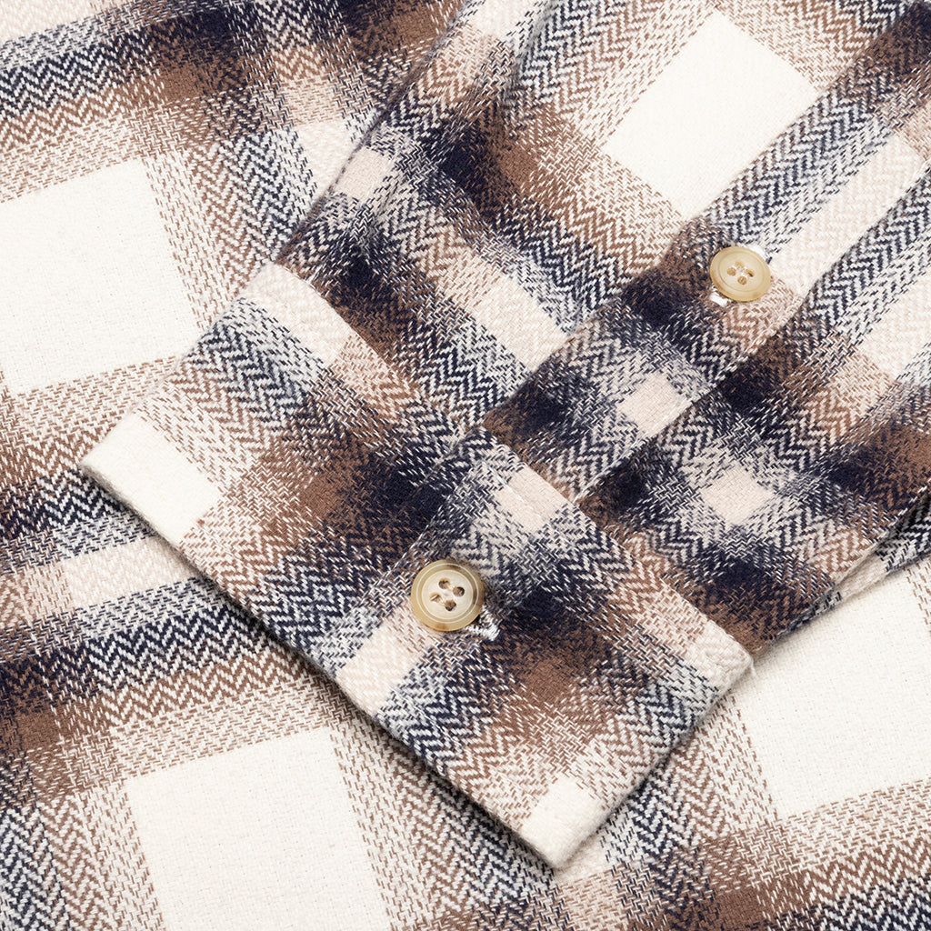 Sly Cotton Straight Hem - Natural x Navy