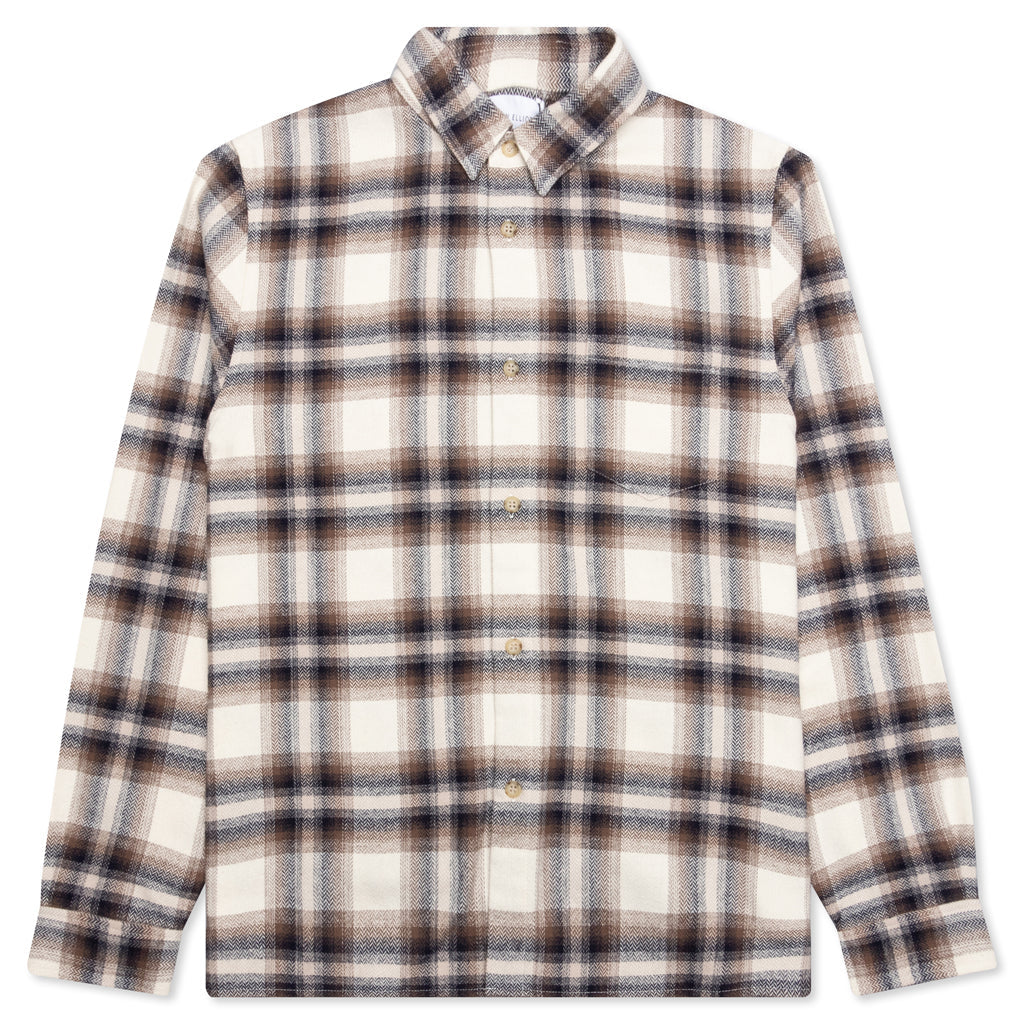 Sly Cotton Straight Hem - Natural x Navy