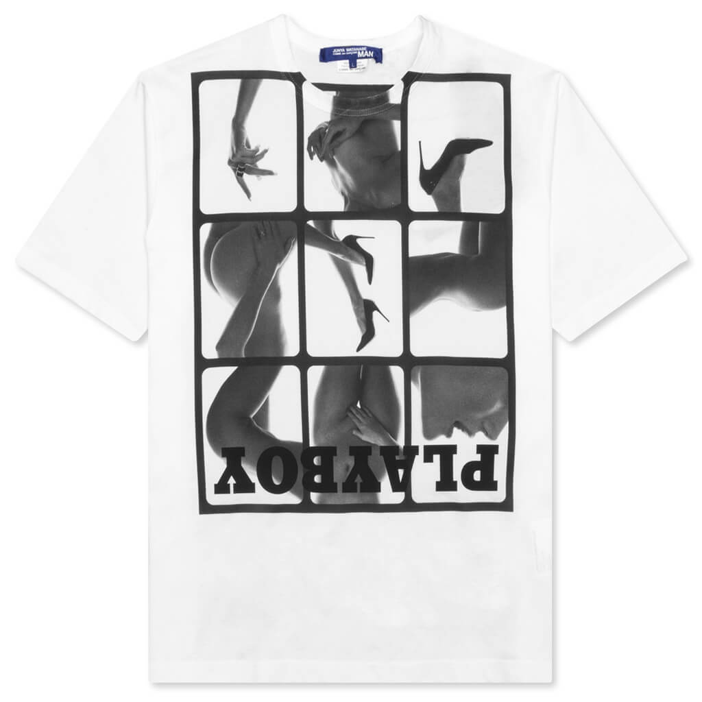 Playboy Grid T-Shirt - White/Black