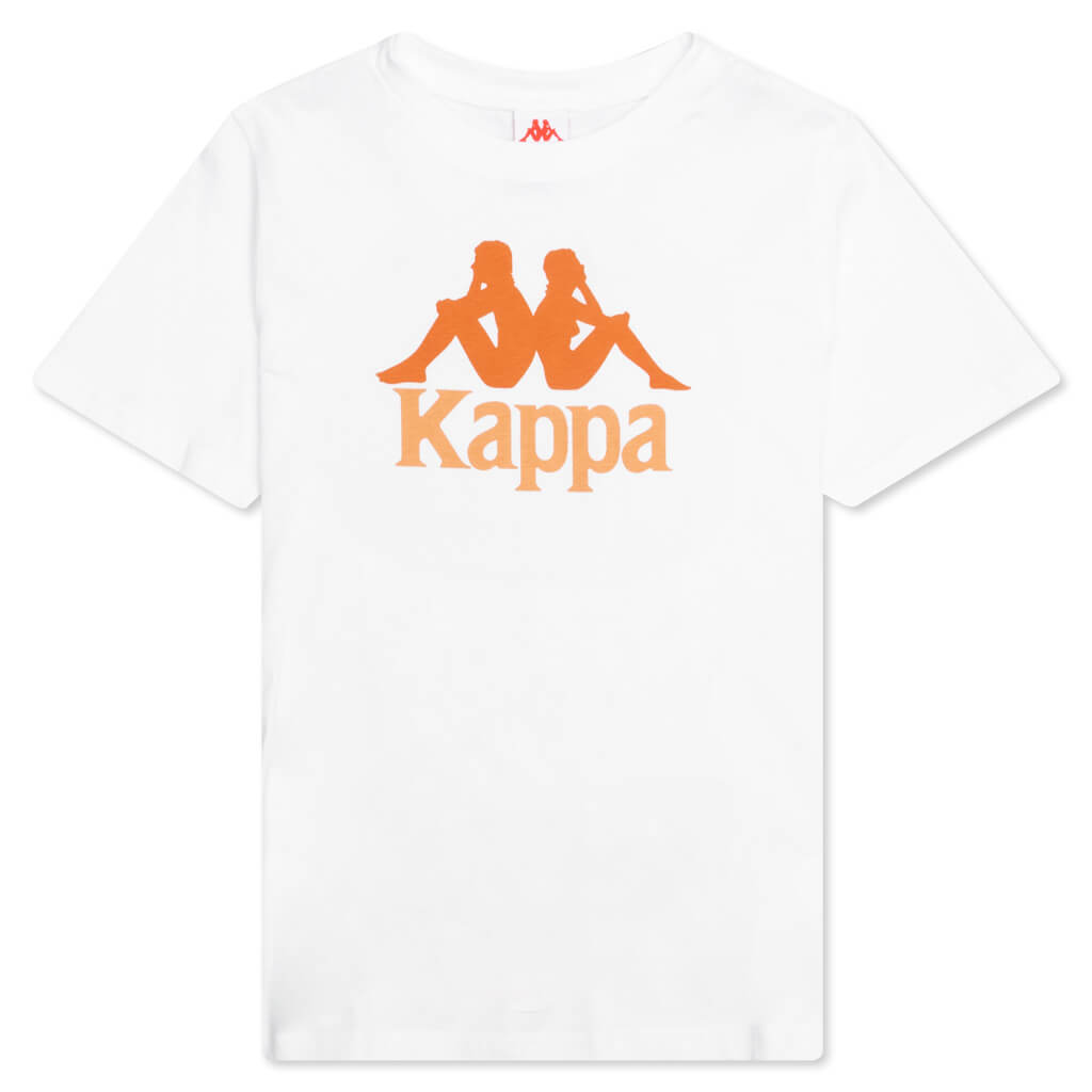 Kids Authentic Estessi T-Shirt - White/Orange