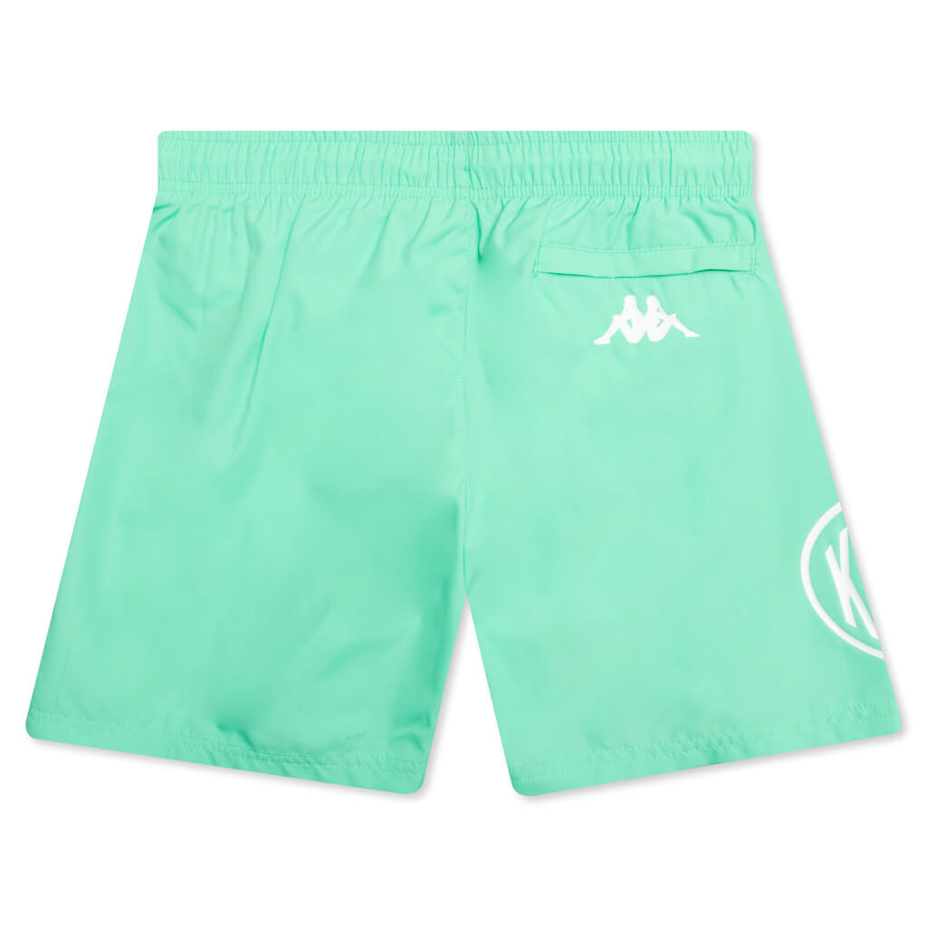 Kids Authentic Pop Emay Short - Green Spring/White