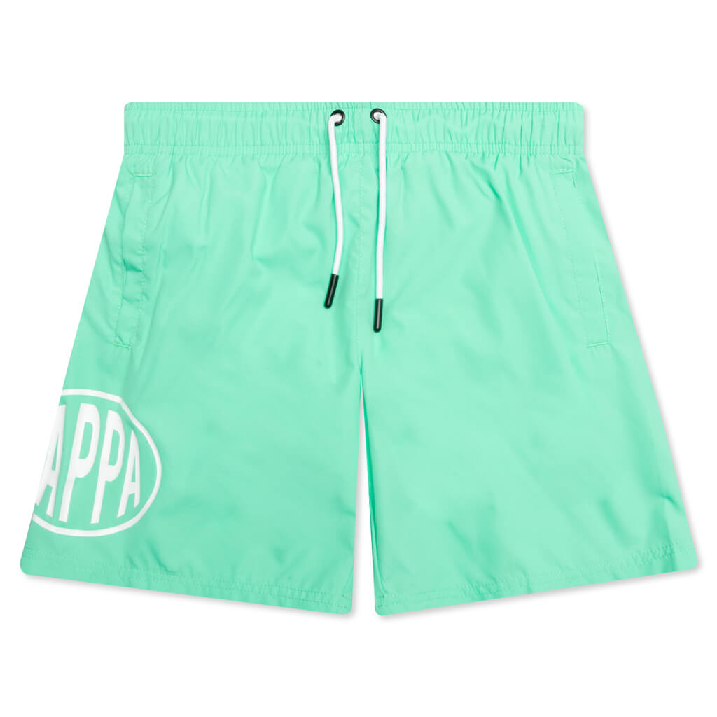 Kids Authentic Pop Emay Short - Green Spring/White