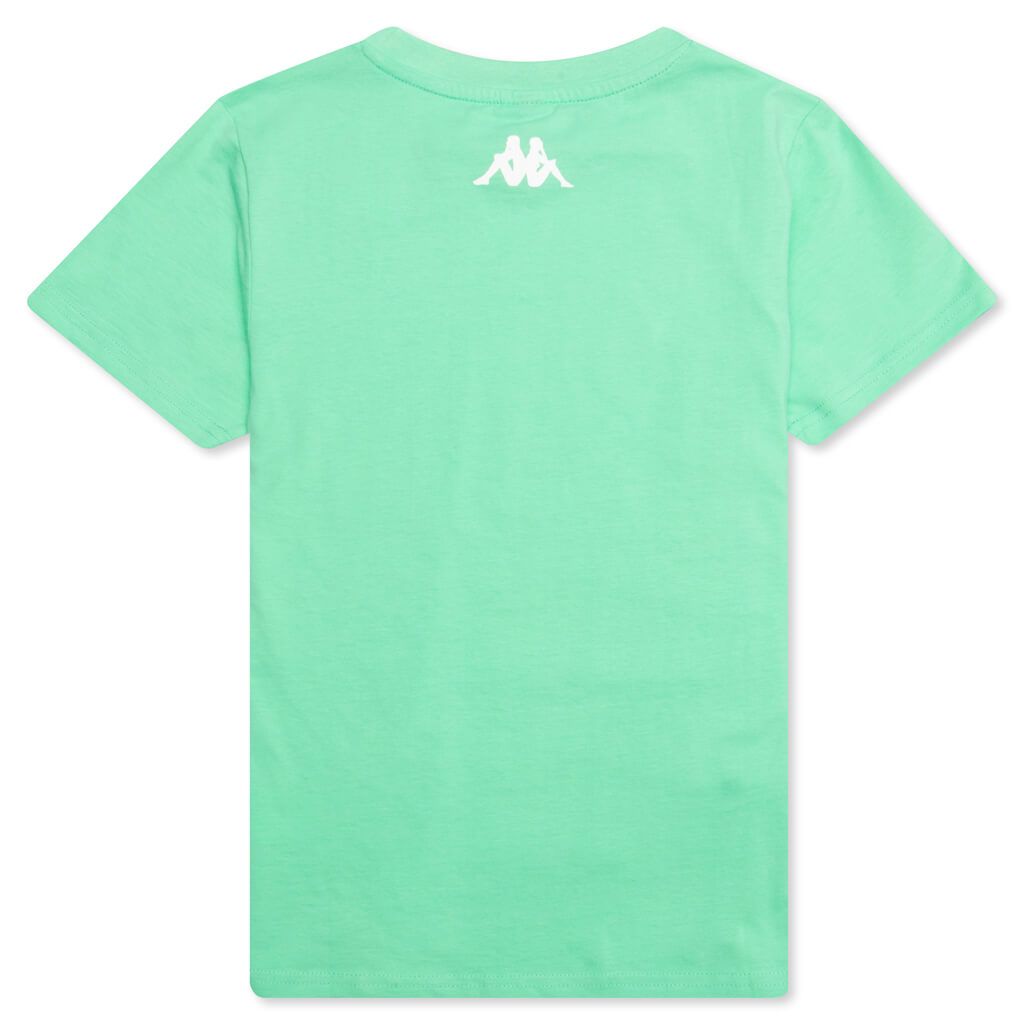 Kids Authentic Pop Esazar T-Shirt - Green Spring/White