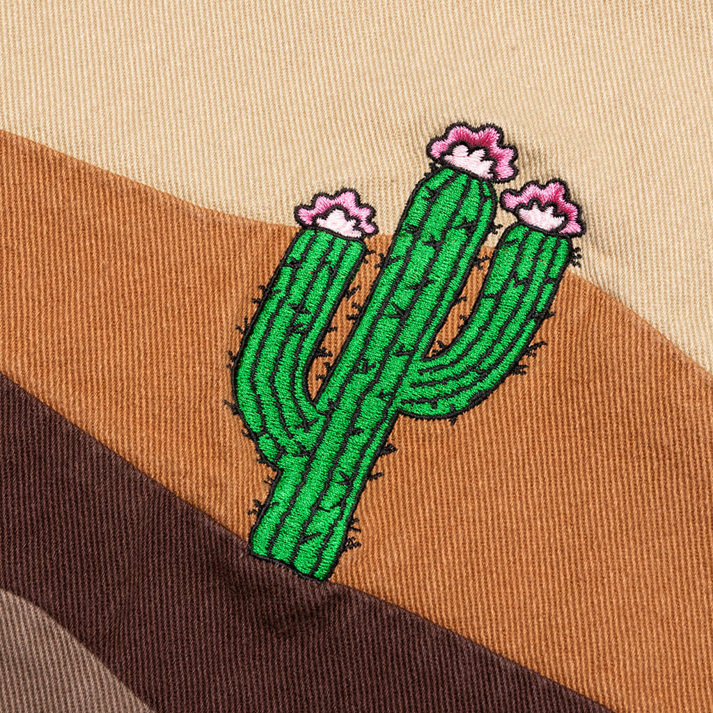 Desert Landscape Button Up - Brown