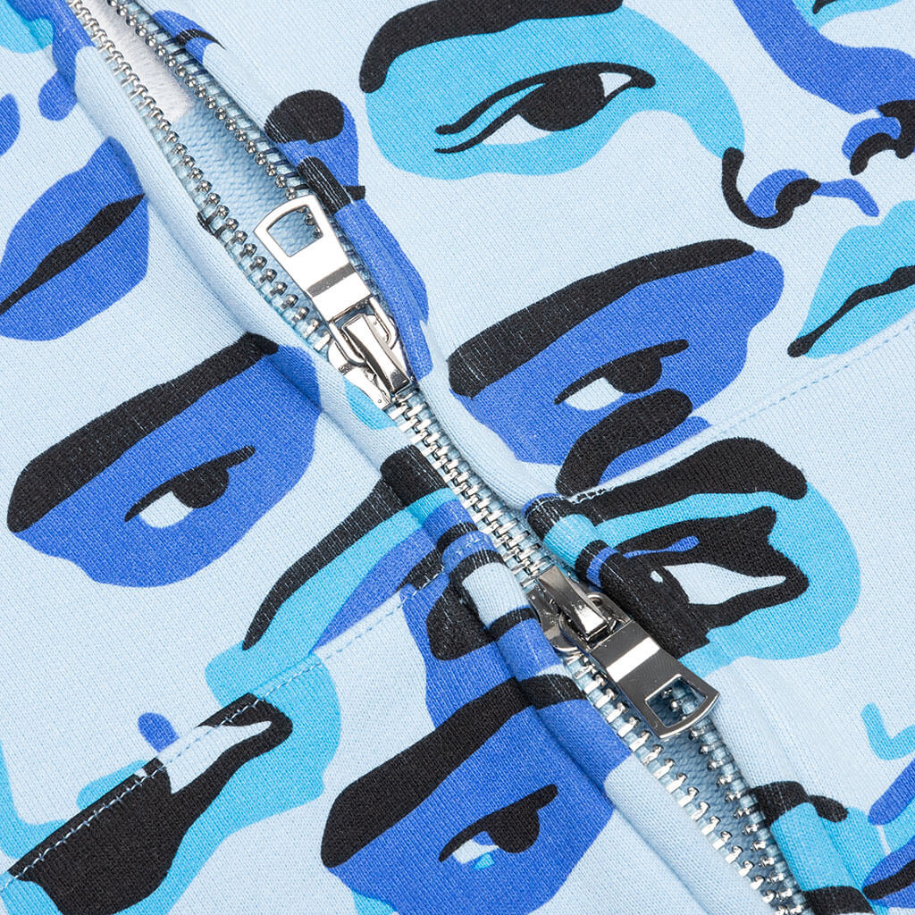 Faces Camo Hoodie - Blue