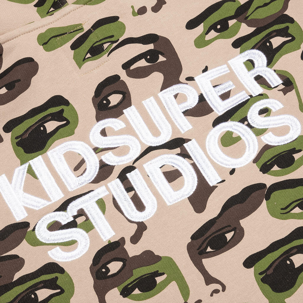 Faces Camo Hoodie - Green