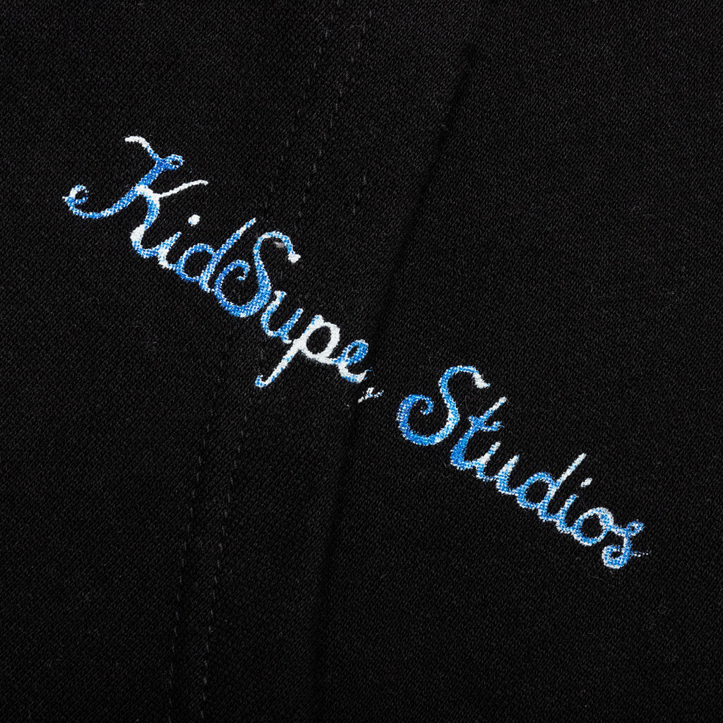 Painted Girl Hoodie - Black