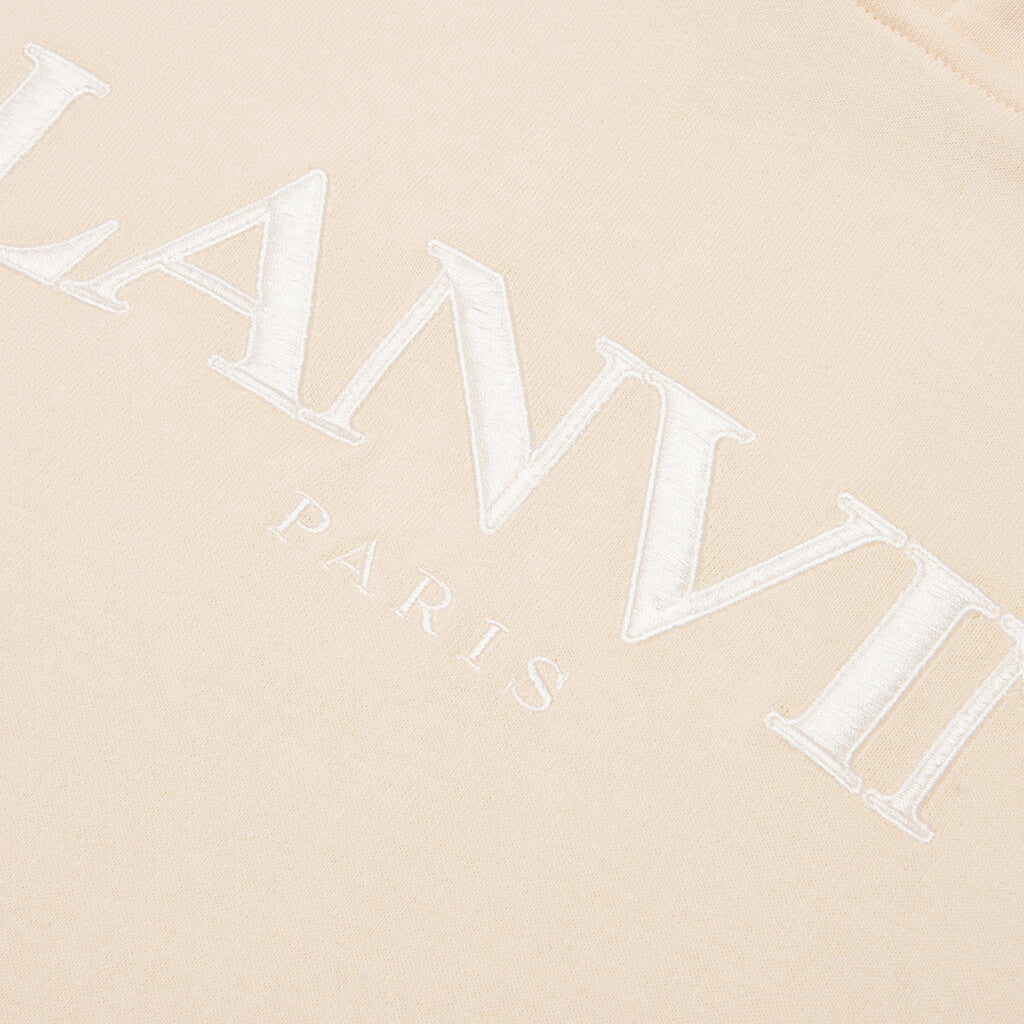 Embroidered Hoodie - Cream