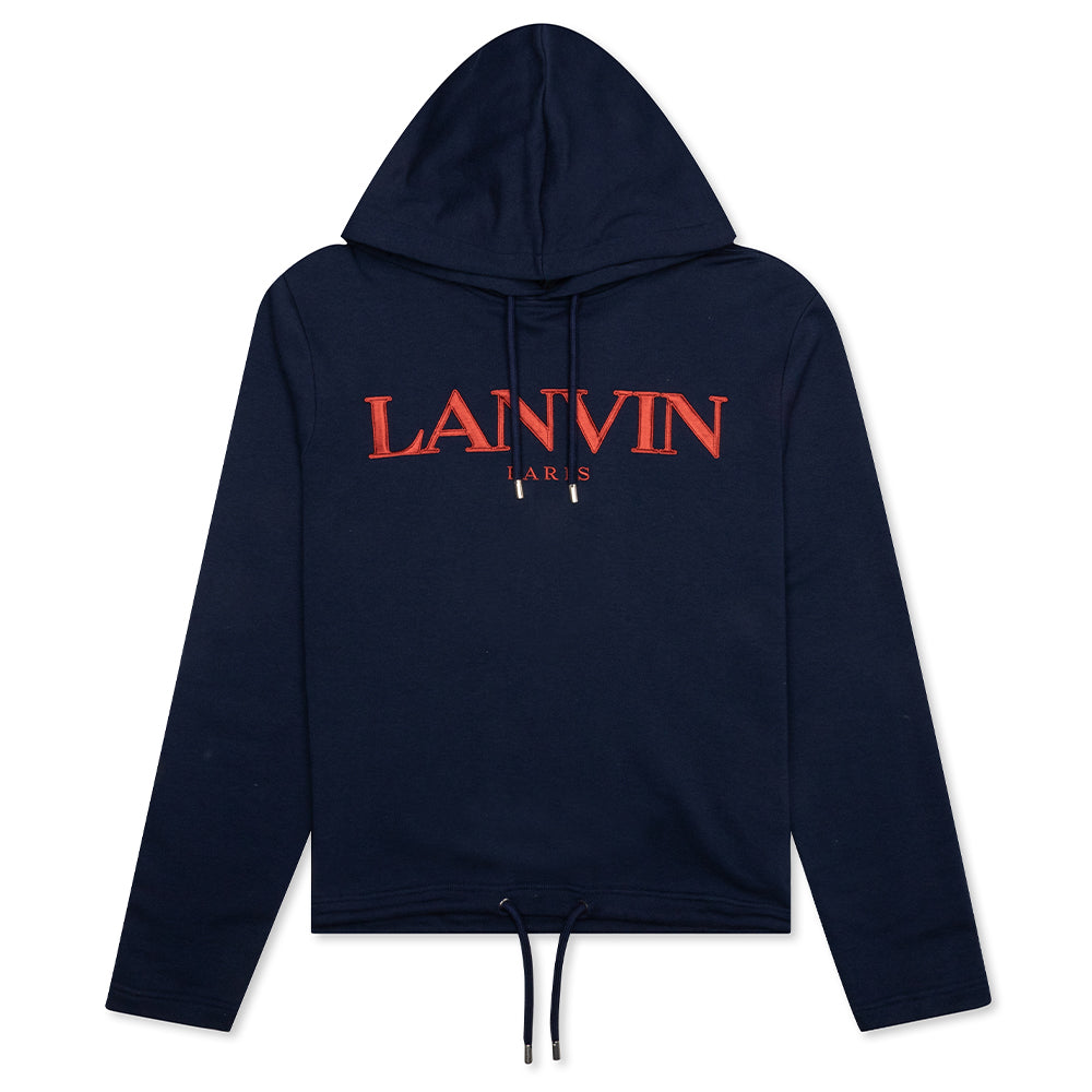 Embroidered Hoodie - Navy