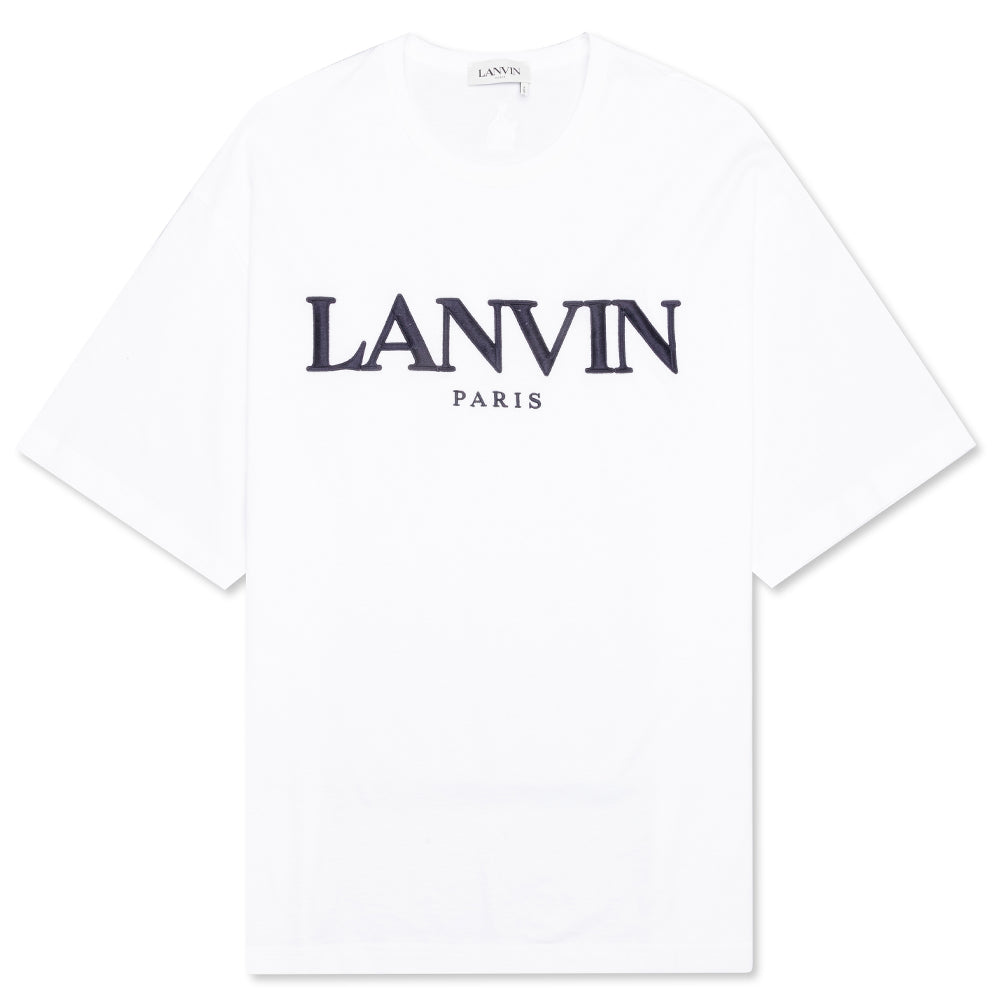 Embroidered Oversize Tee - White