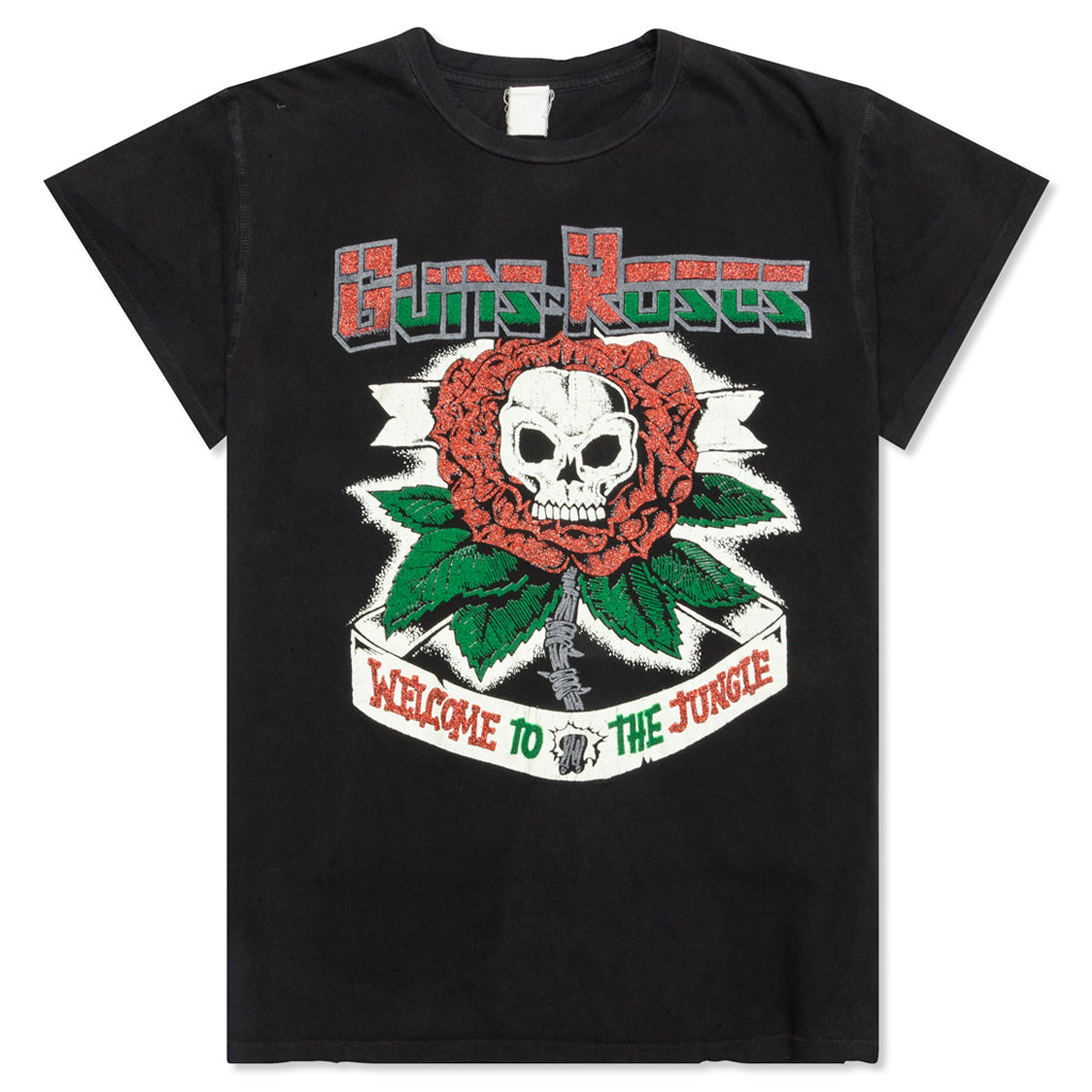 Guns & Roses Welcome to the Jungle Tee - Coal Pigment