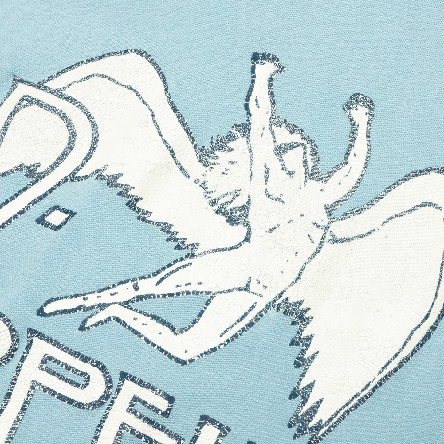 Led Zeppelin 1977 North American Tour Crew Tee - Blue Haze