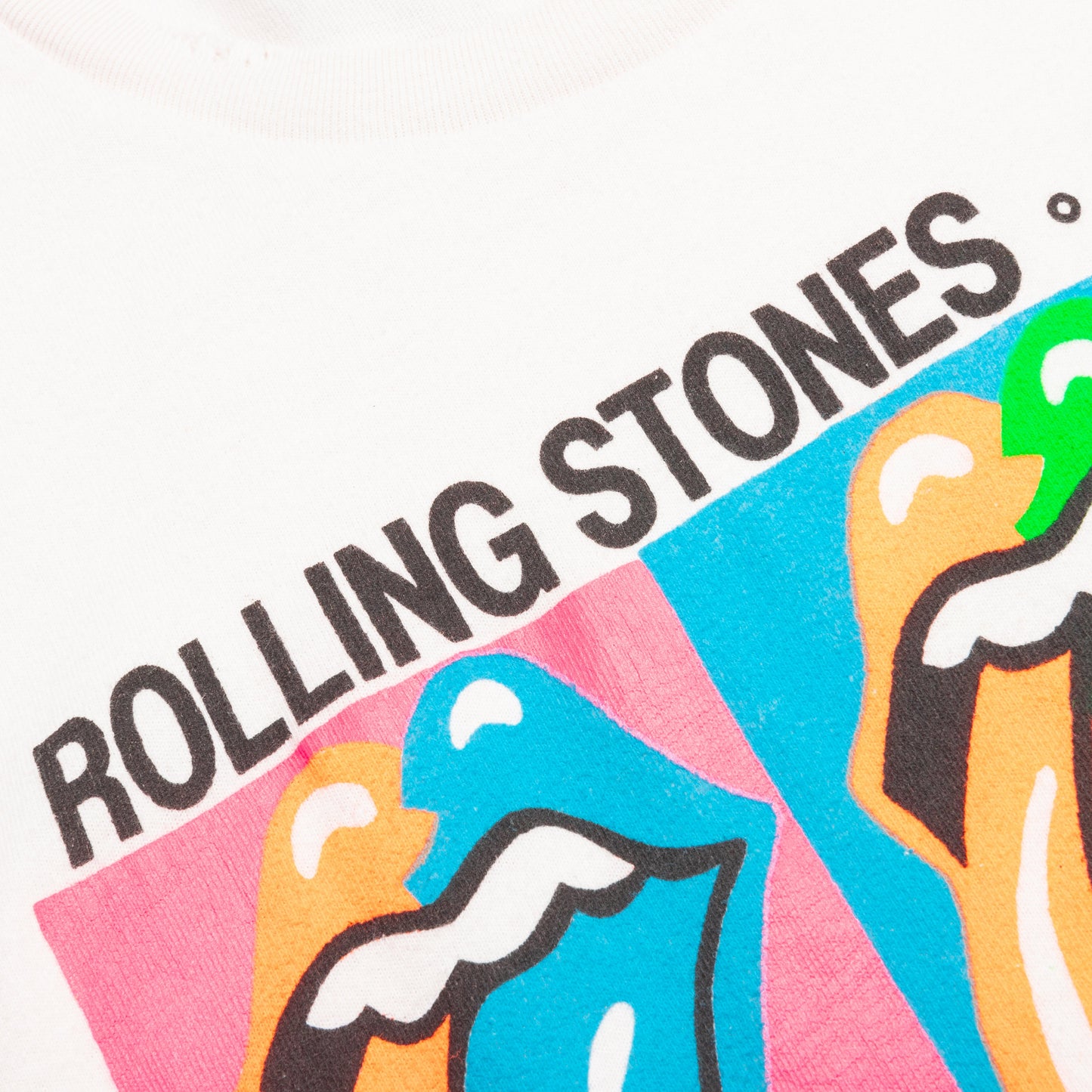 Rolling Stones 89 Tour Crew Tee - Off-White