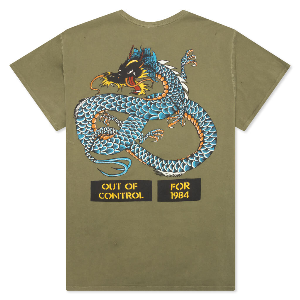 The Clash Straight To Hell Crew Tee - Army Fade