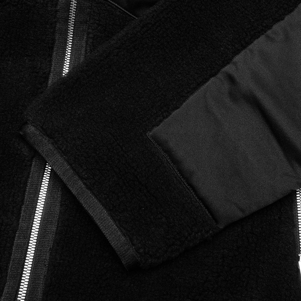 Fleece Jacquard Blouson - Black