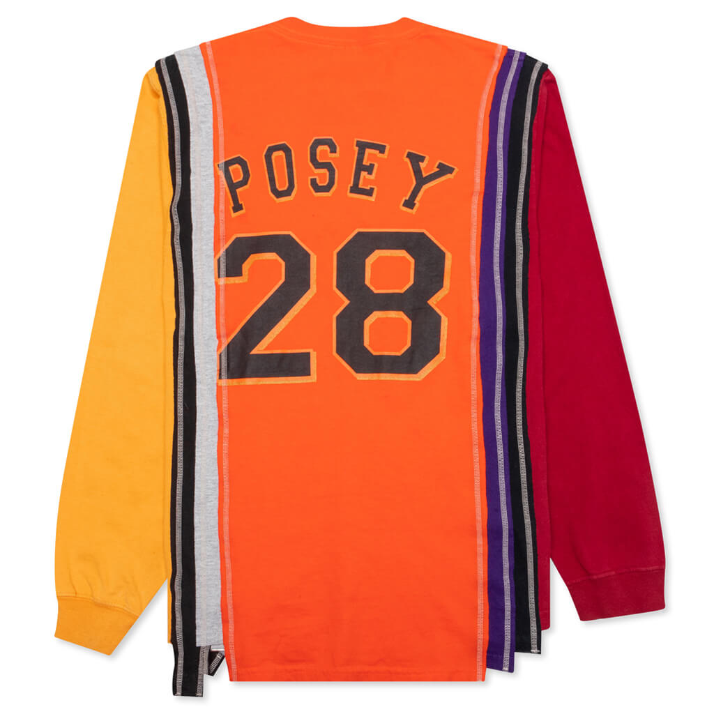 College 7 Cuts L/S Tee - Orange San