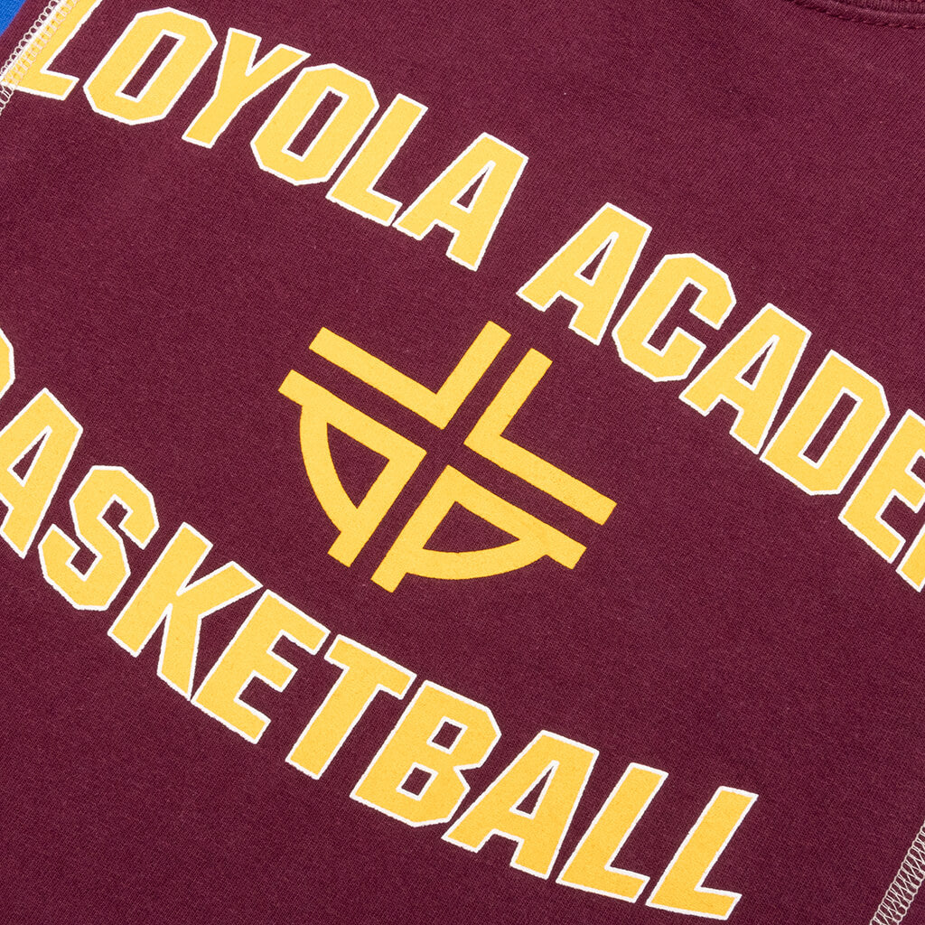 College 7 Cuts S/S Tee - Burgundy Loyola