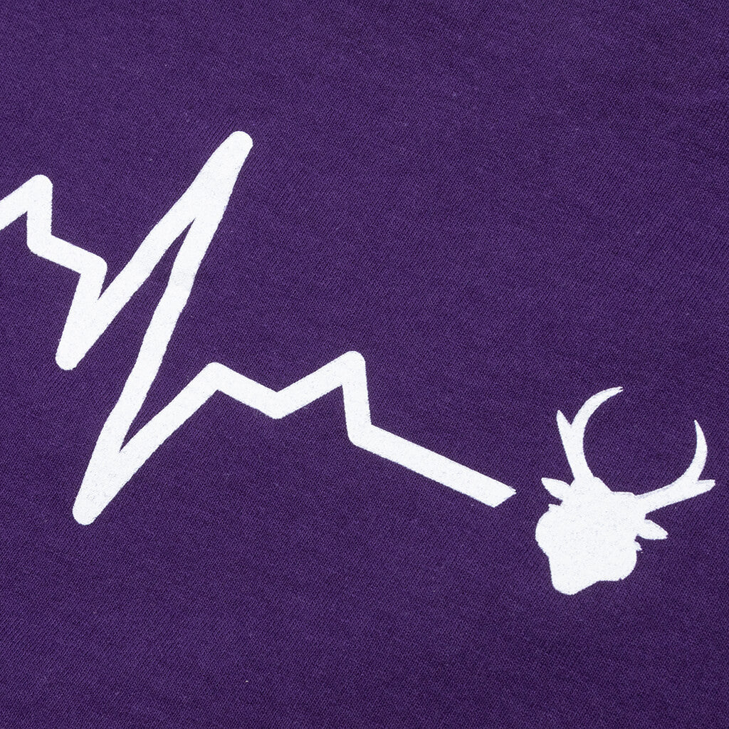 College 7 Cuts S/S Tee - Purple Grand