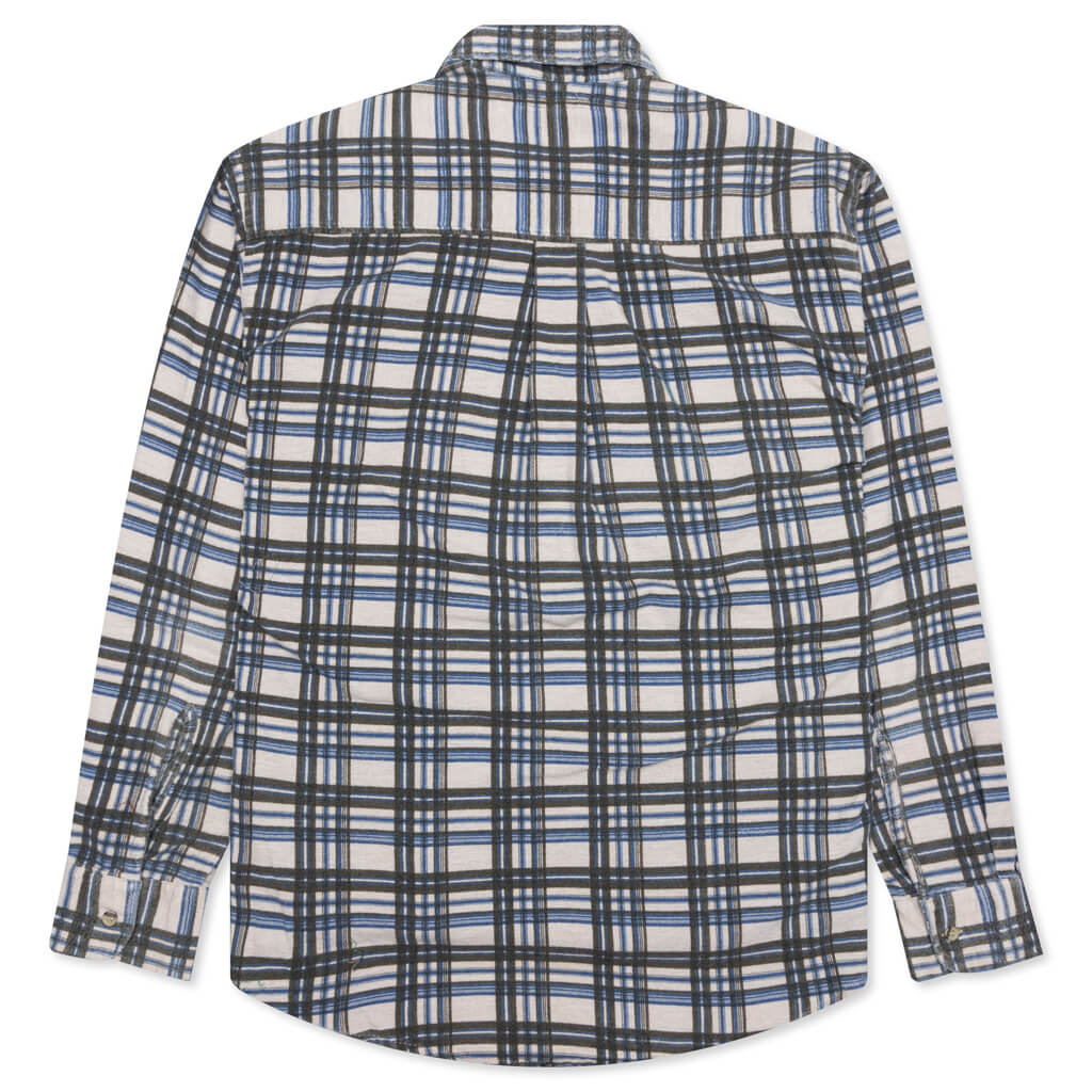 Ribbon Shirt - Blue/Olive