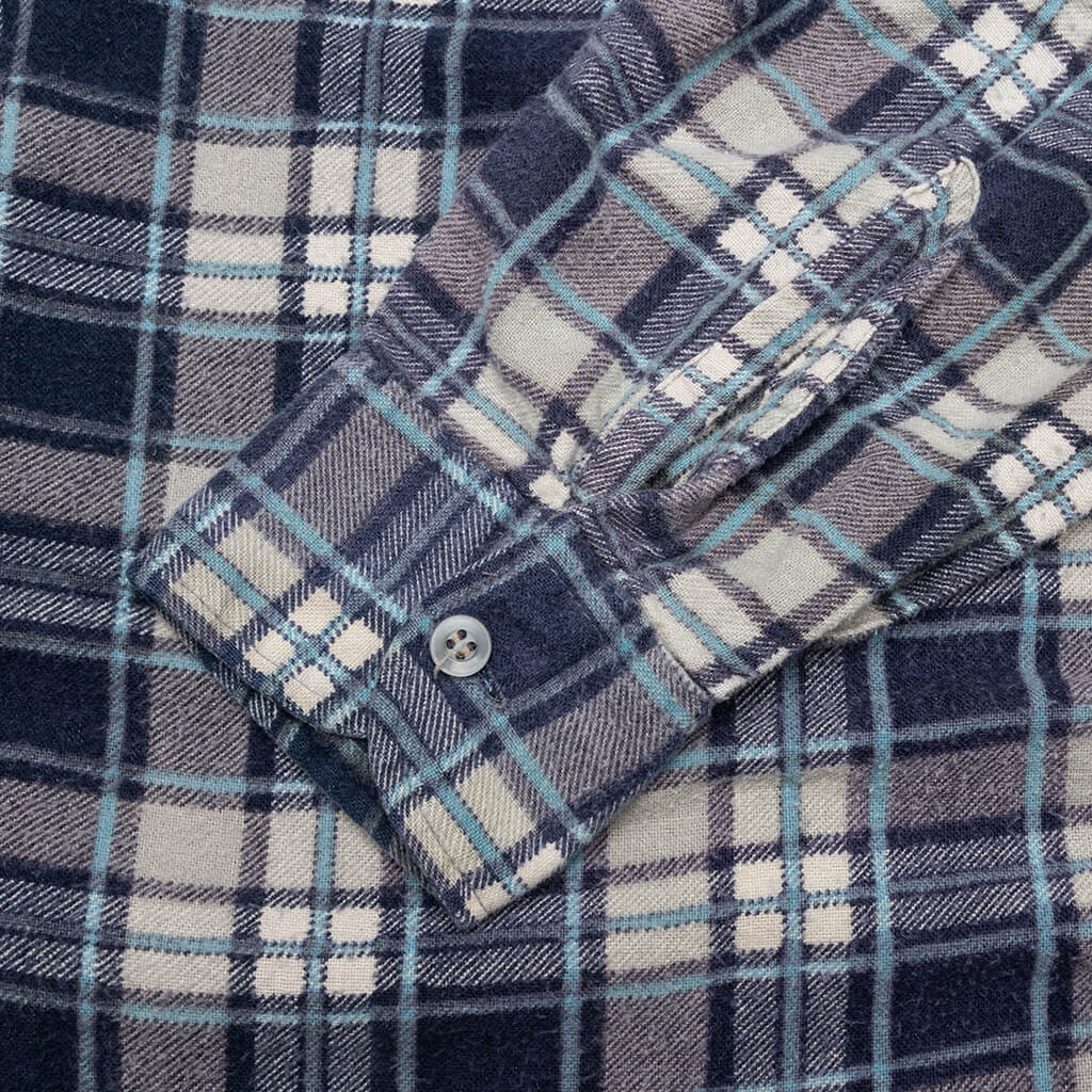 Ribbon Shirt - Blue/White
