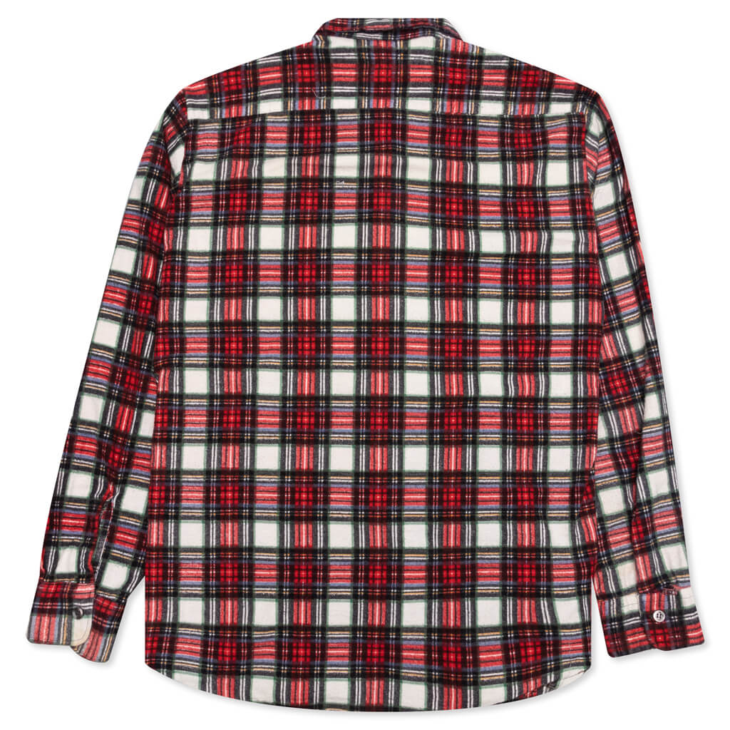 Ribbon Shirt - Red/White