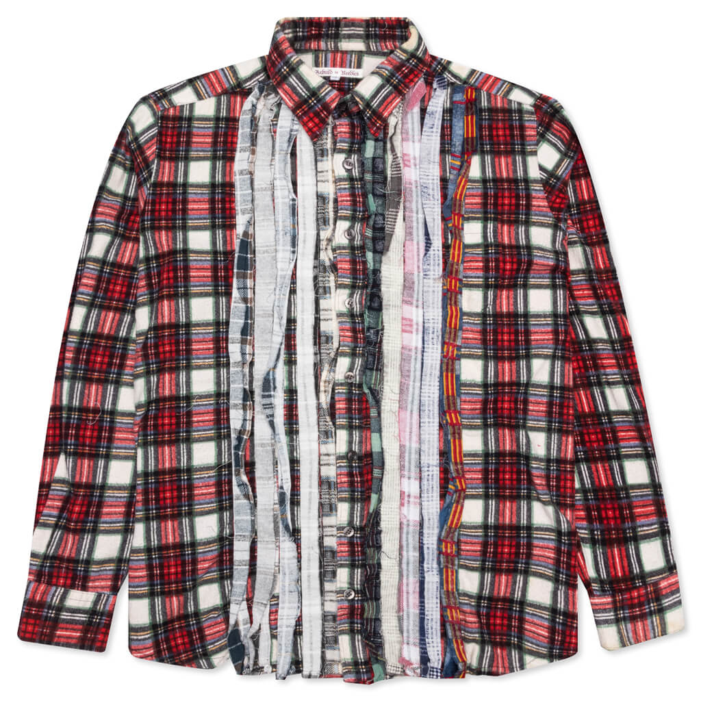 Ribbon Shirt - Red/White